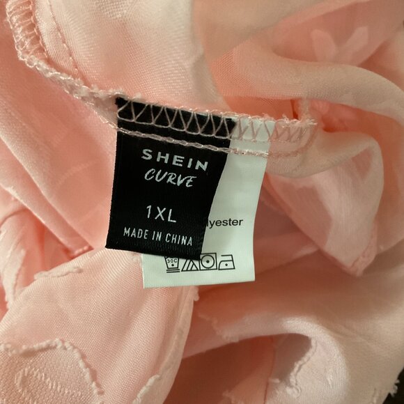 Lovely peplum top with bow size 1XL - Picture 3 of 3